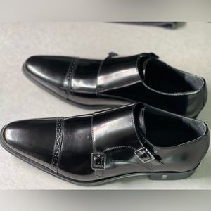 Versace collection, black patent leather, men’s size 44 EU (10 Us)
